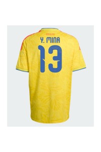 Kolumbia Yerry Mina #13 Jalkapallovaatteet Kotipaita MM-kisat 2026 Lyhythihainen